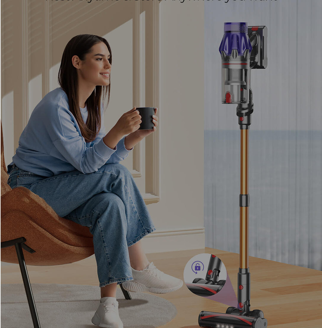 Ledningsfri støvsugere med høj sugeevne