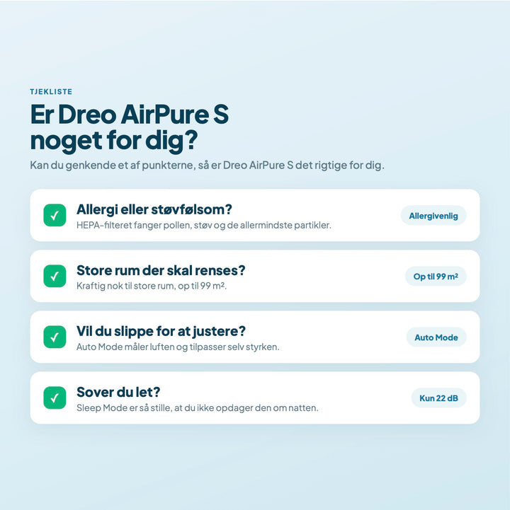 Dreo AirPure S Luftrenser