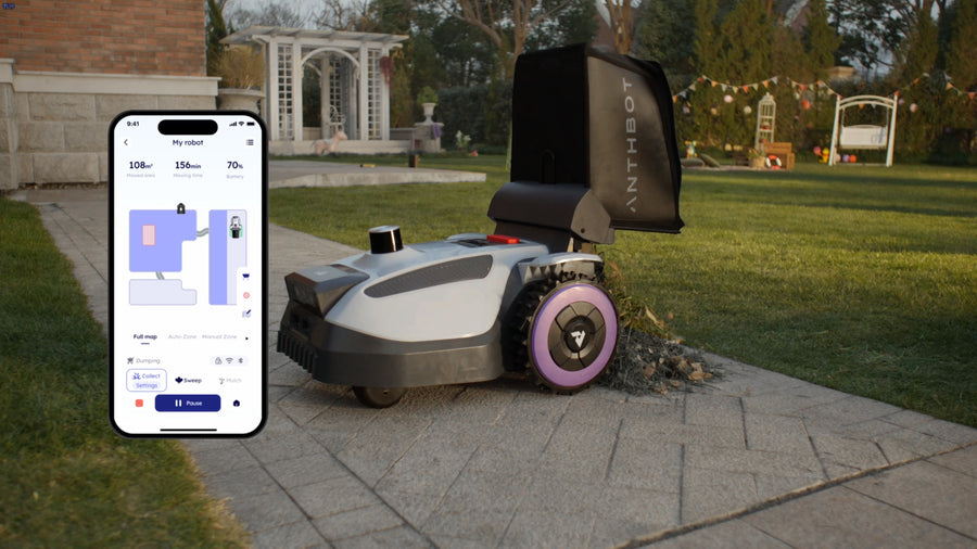 Anthbot N8 tømmer opsamleren automatisk i en defineret zone