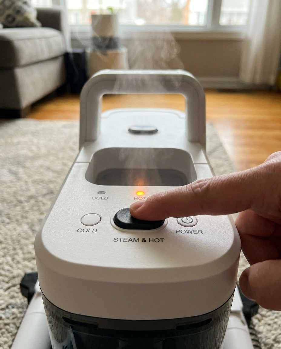 Kontrolpanel med damp på LBL Vantage 9